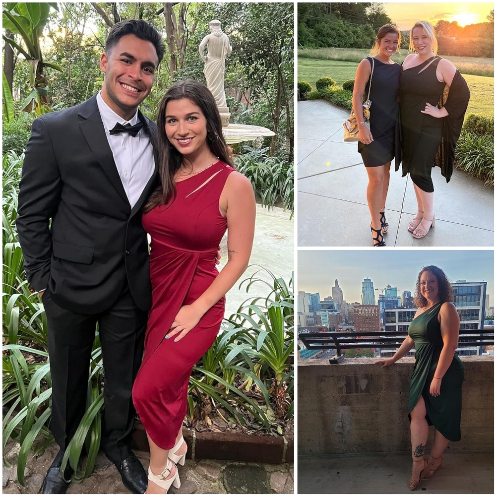 NWT Prettygarden Black One Shoulder Ruched Cocktail Formal Knee Midi Dress XL - Picture 11 of 16